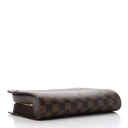 Louis Vuitton Damier Ebene Pochette Saint Louis Clutch 3 of 8