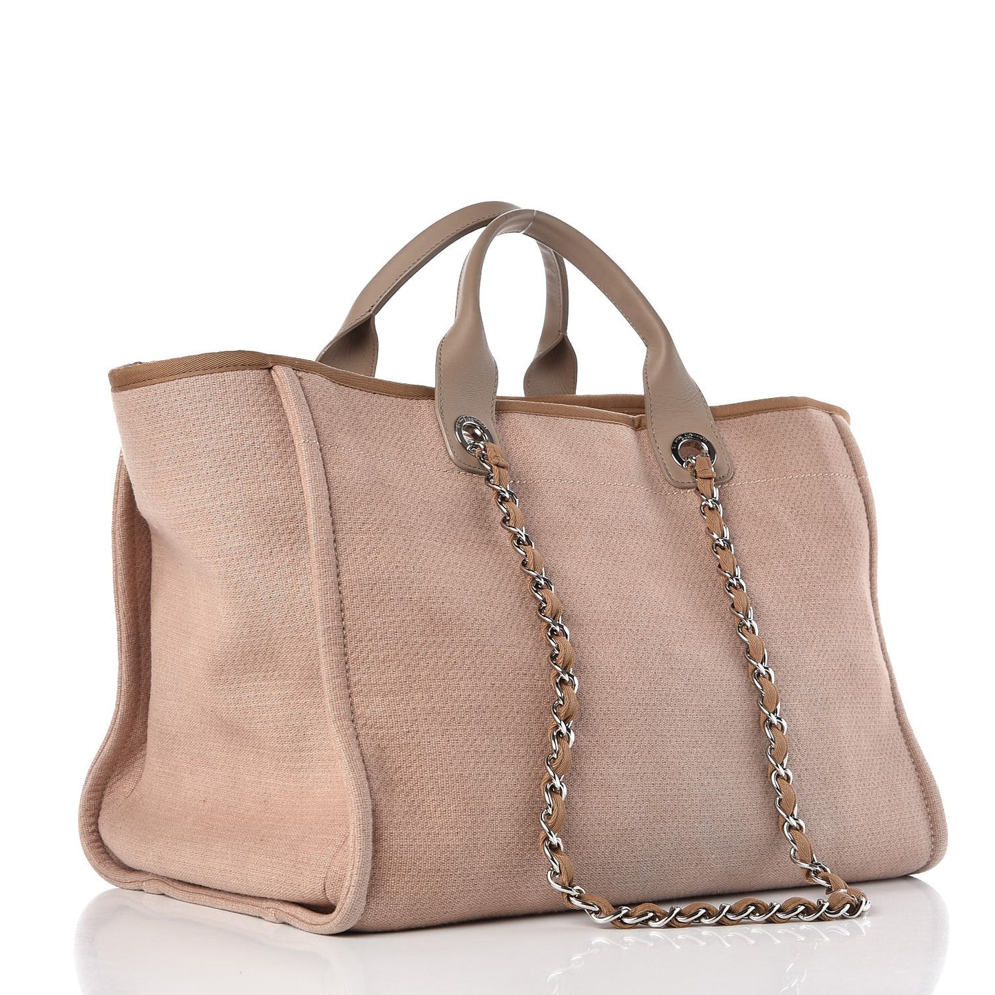 Canvas Large Deauville Tote Ecru