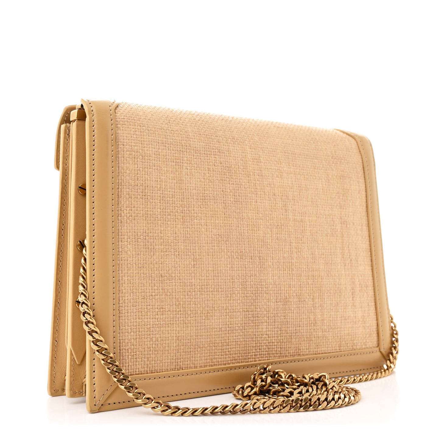 Canvas Calfskin Classic Monogram Cassandra Grege Brown Gold