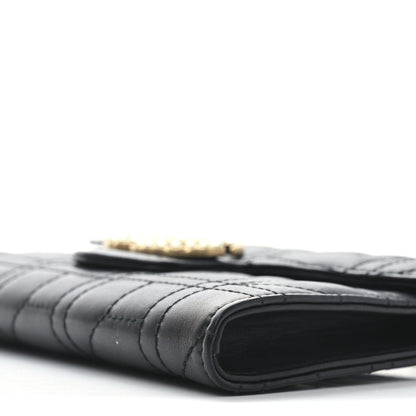 Gucci Calfskin Matelasse Mini Pearly GG Marmont Chain Wallet Black 11 of 11