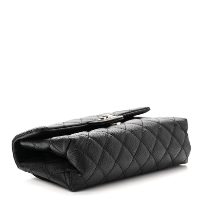 Chanel Grained Calfskin Quilted 2.55 Reissue Flap Belt Bag Clutch Black 4 of 10