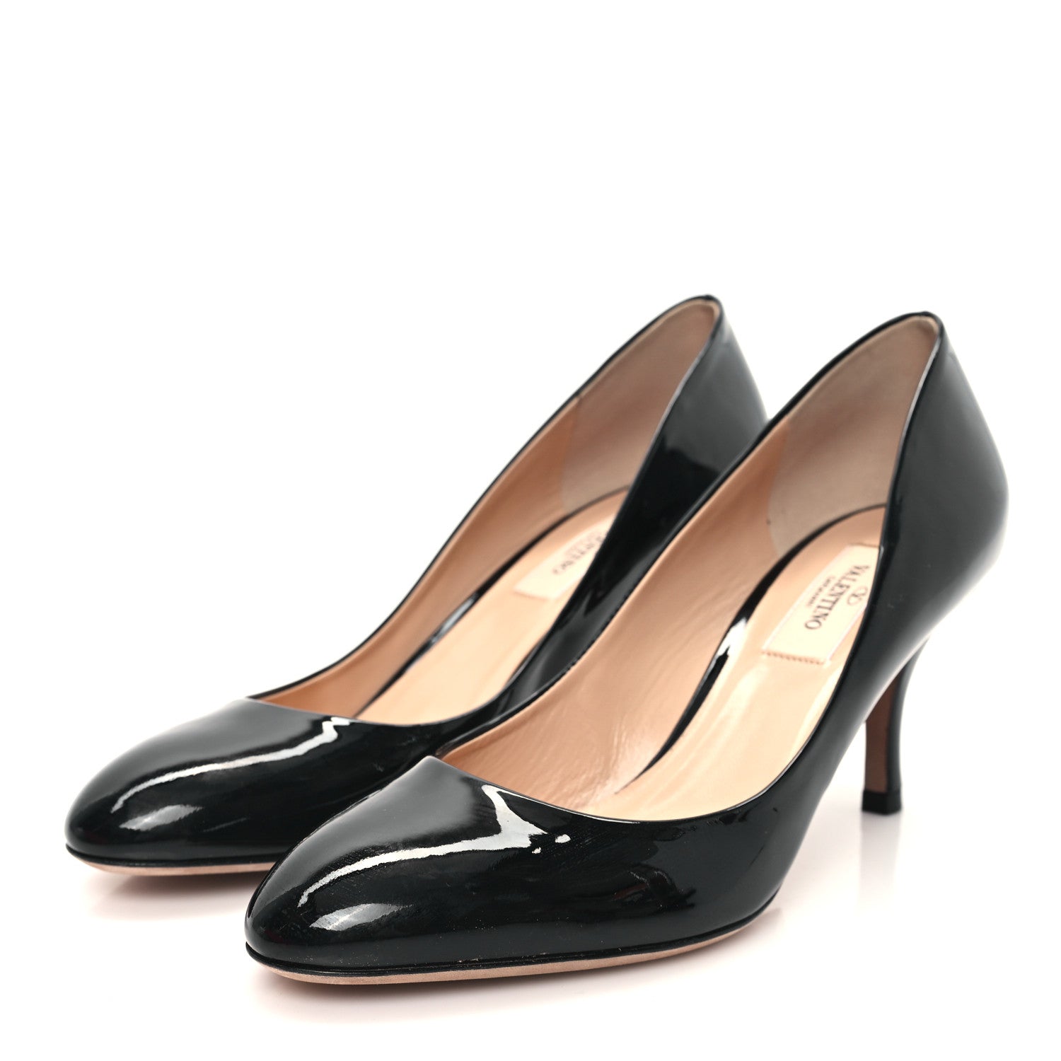 Valentino Garavani Patent Rockstud Pumps 37 Black 3 of 9