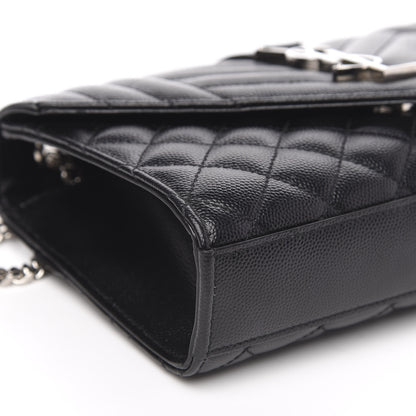 Saint Laurent Grain De Poudre Textured Mixed Matelasse Triquilt Small Monogram Satchel Black 8 of 12