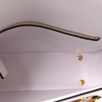 Valentino Garavani Calfskin Small Vlogo Chain Shoulder Bag Optic White 5 of 9