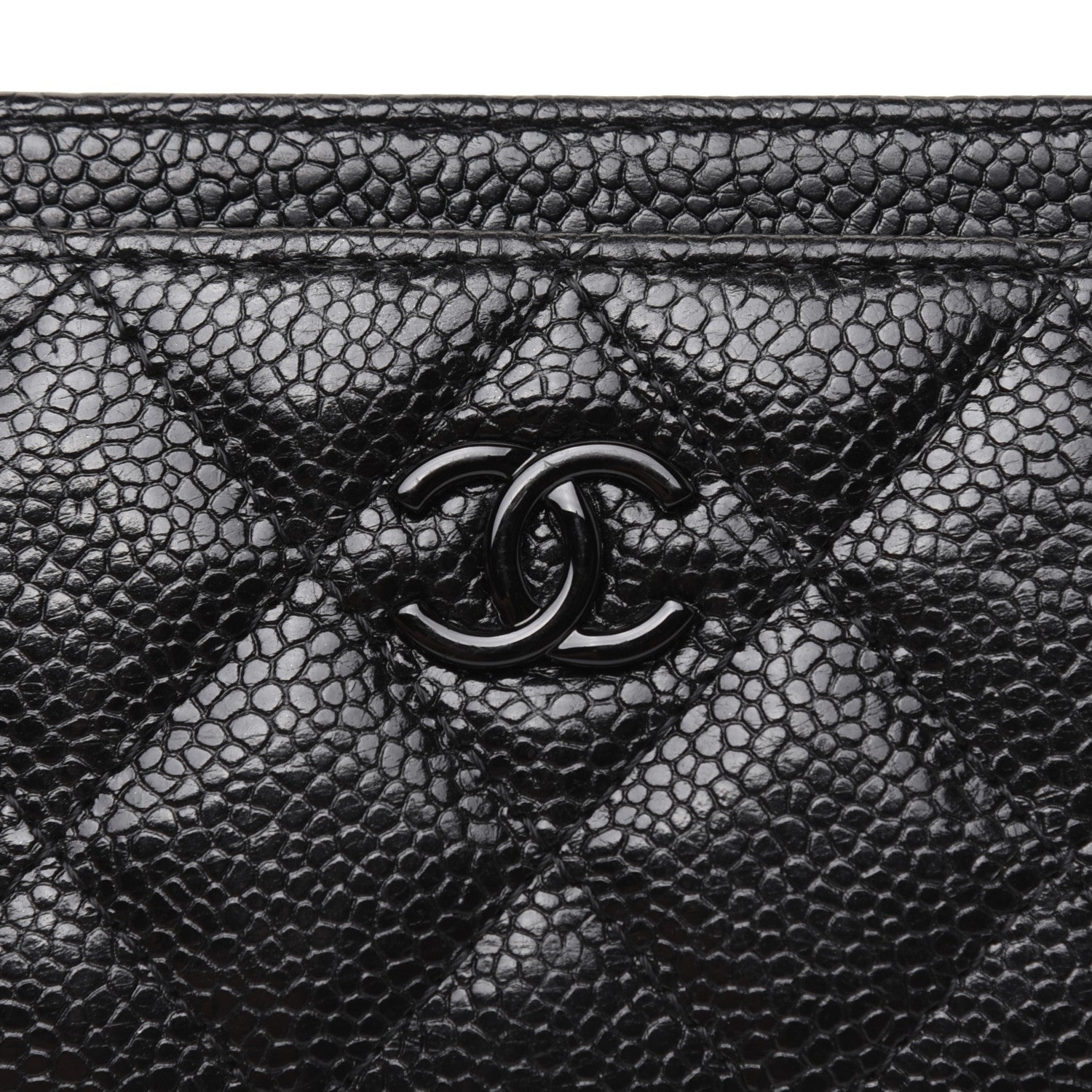 Chanel Caviar Quilted Incognito Card Holder Black 11 of 12