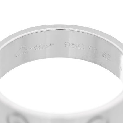 Cartier Platinum 5.5mm LOVE Ring 62 10 4 of 5