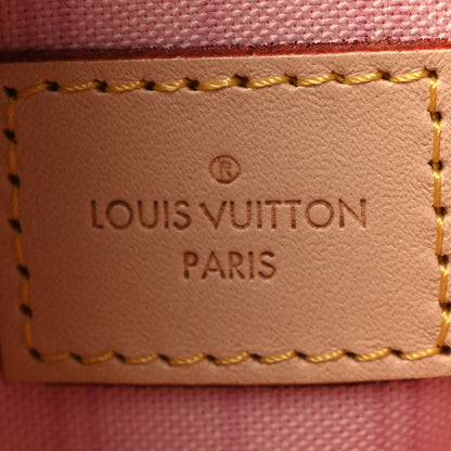 Louis Vuitton Damier Azur Neverfull MM GM Pochette Rose Ballerine 7 of 8