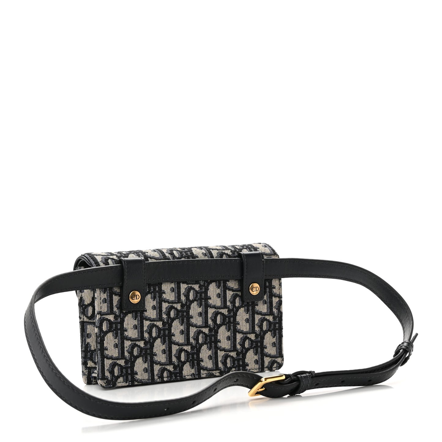 Oblique Saddle Belt Bag Blue