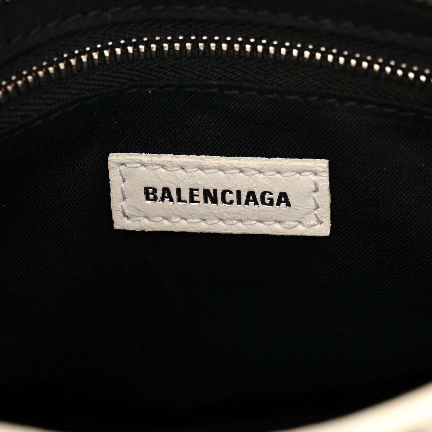 Agneau Arena Graffiti All Over Classic Silver Hardware Mini City White Black