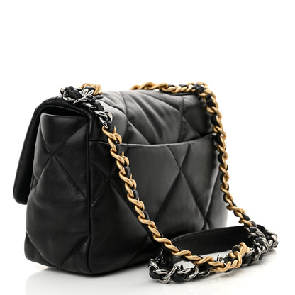 Chanel Lambskin Quilted Medium Chanel 19 Flap Black 3 of 12