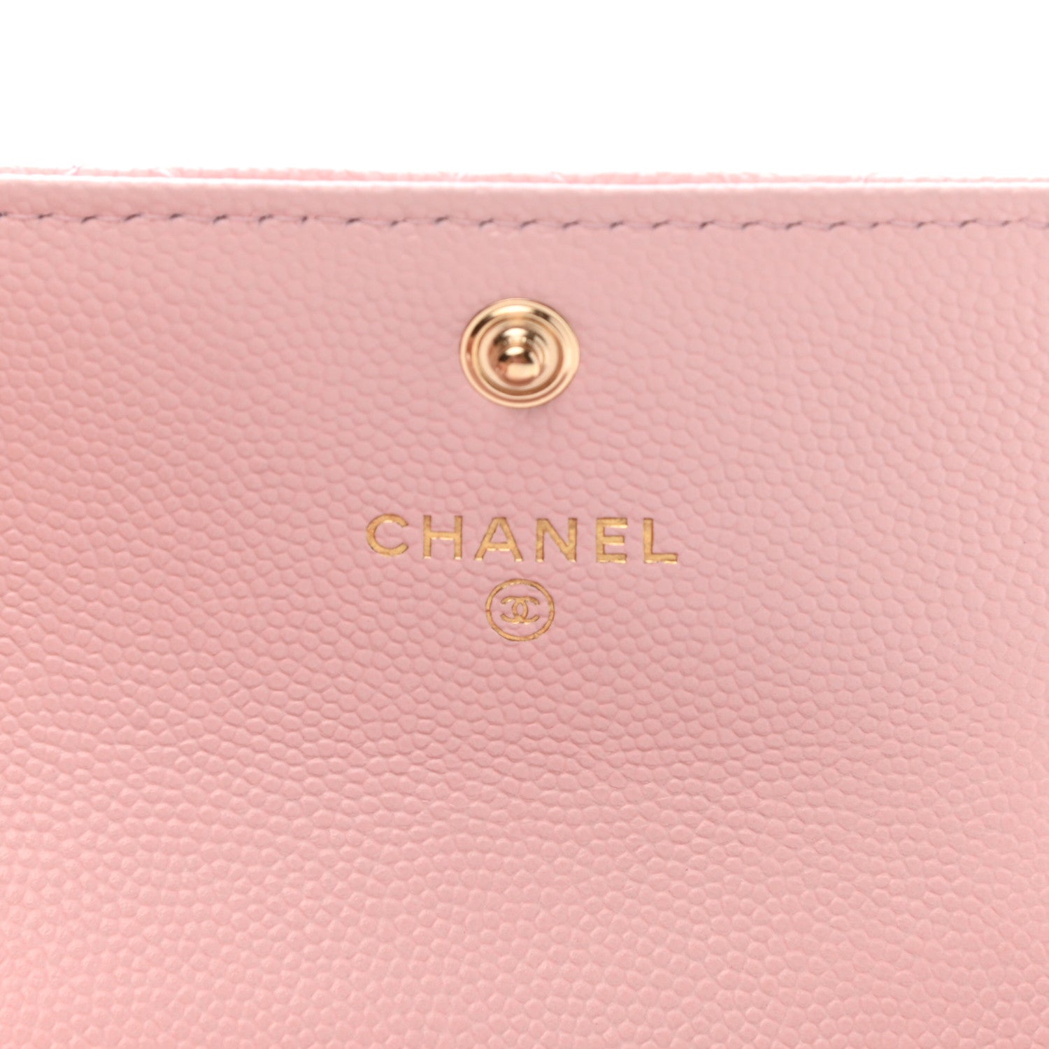 Chanel Caviar Quilted Crystal CC Flap Card Holder Pink 6 of 9