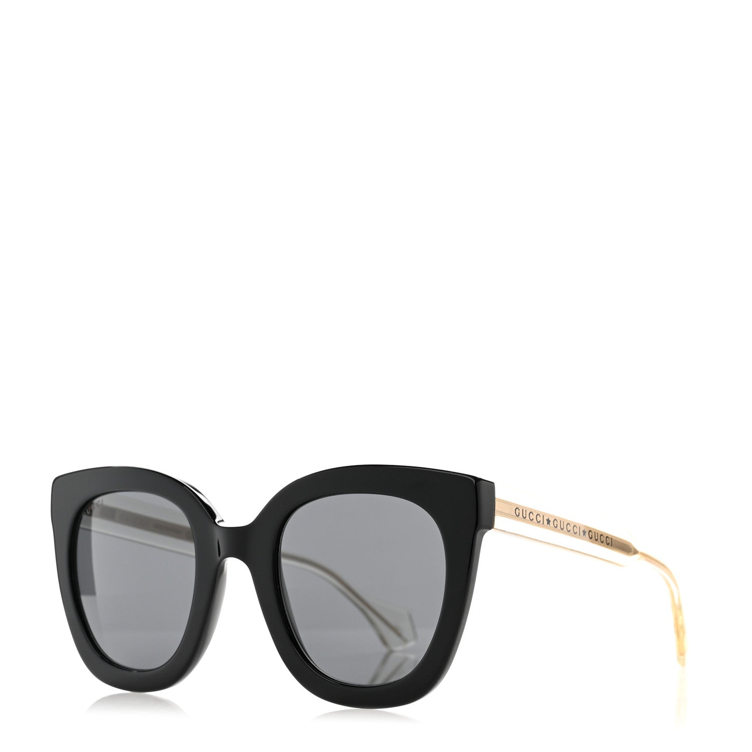 Gucci Acetate Crystal Sunglasses GG0564S Black Grey 1 of 7