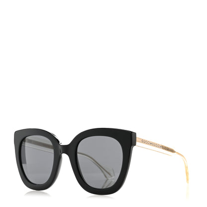 Gucci Acetate Crystal Sunglasses GG0564S Black Grey 1 of 7