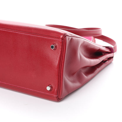 Hermes Tadelakt So Flash Kelly Retourne 35 Rubis Rose Tyrien 9 of 9