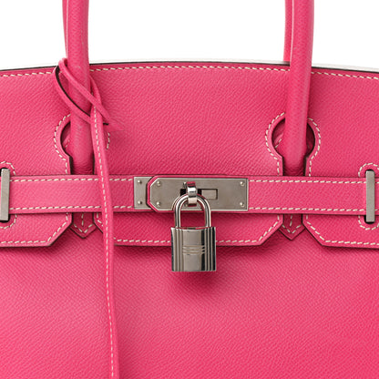 Hermes Epsom Candy Birkin 30 Rose Tyrien Rubis 8 of 21