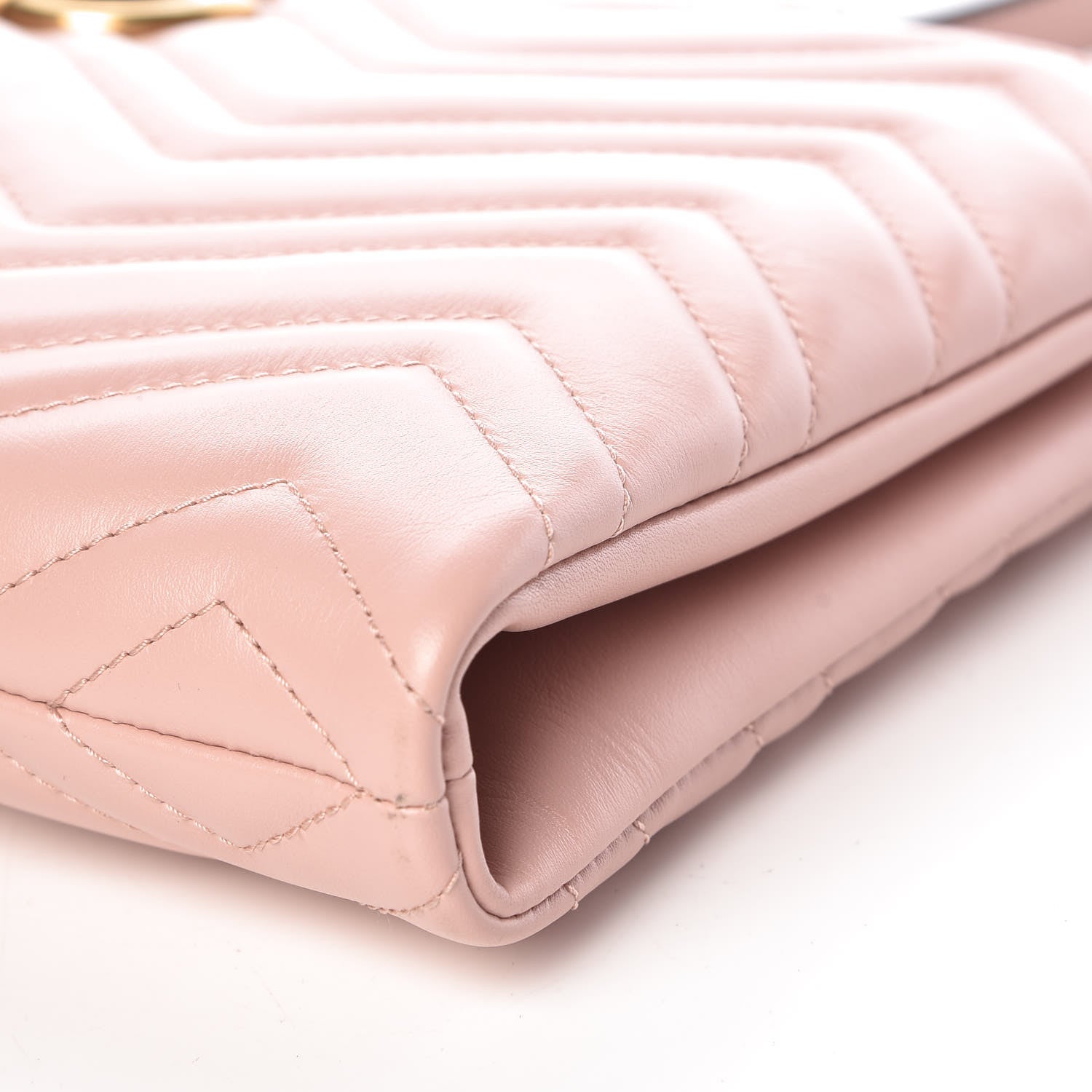 Gucci Calfskin Matelasse GG Marmont Double Zip Chain Bag Perfect Pink 10 of 13