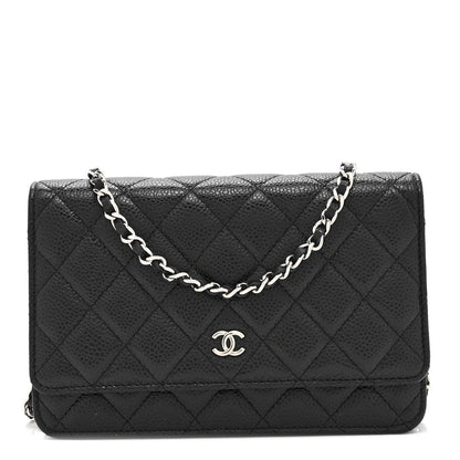 Chanel Caviar Quilted Wallet on Chain WOC Black 1 of 11
