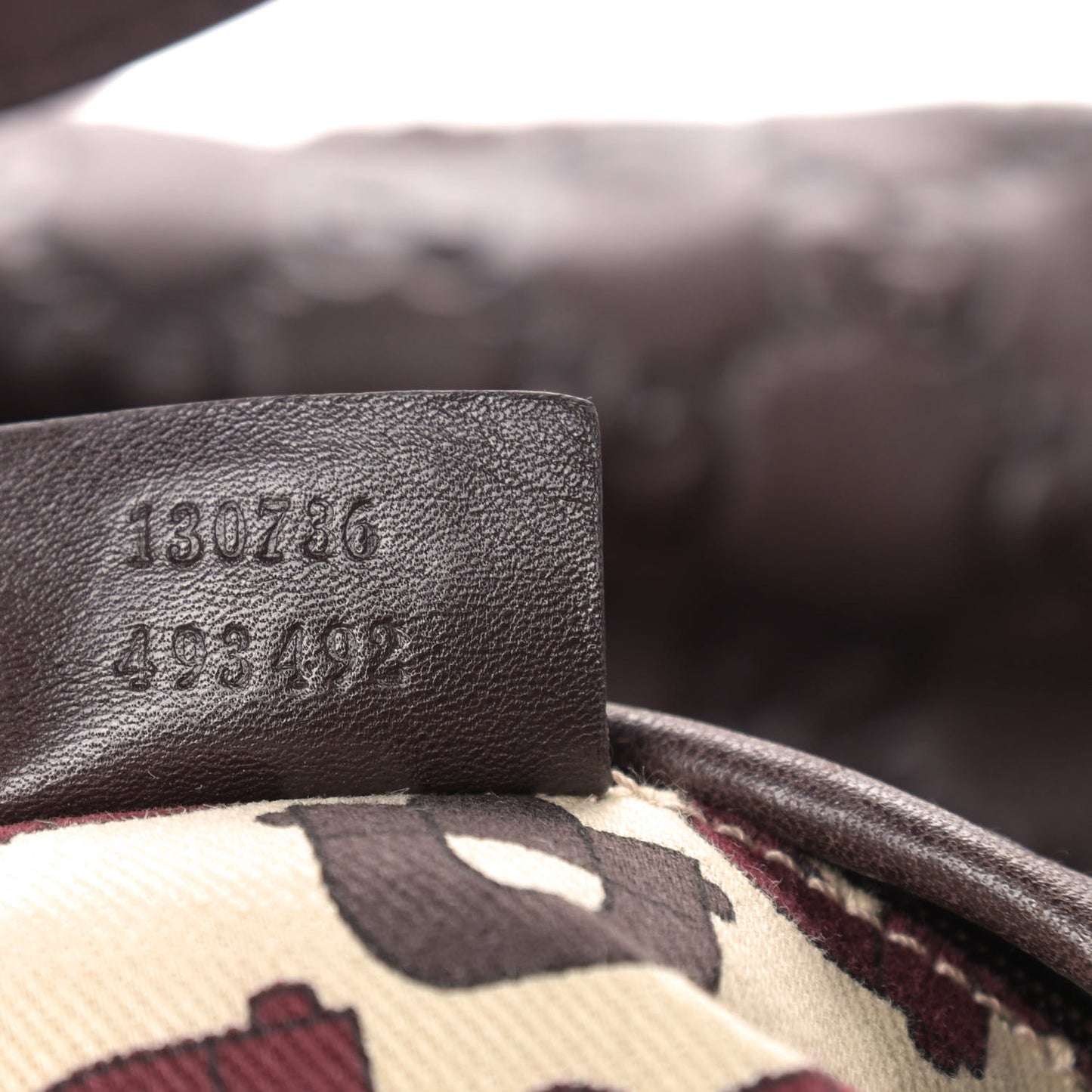 Guccissima Medium Abbey Shoulder Bag Chocolate