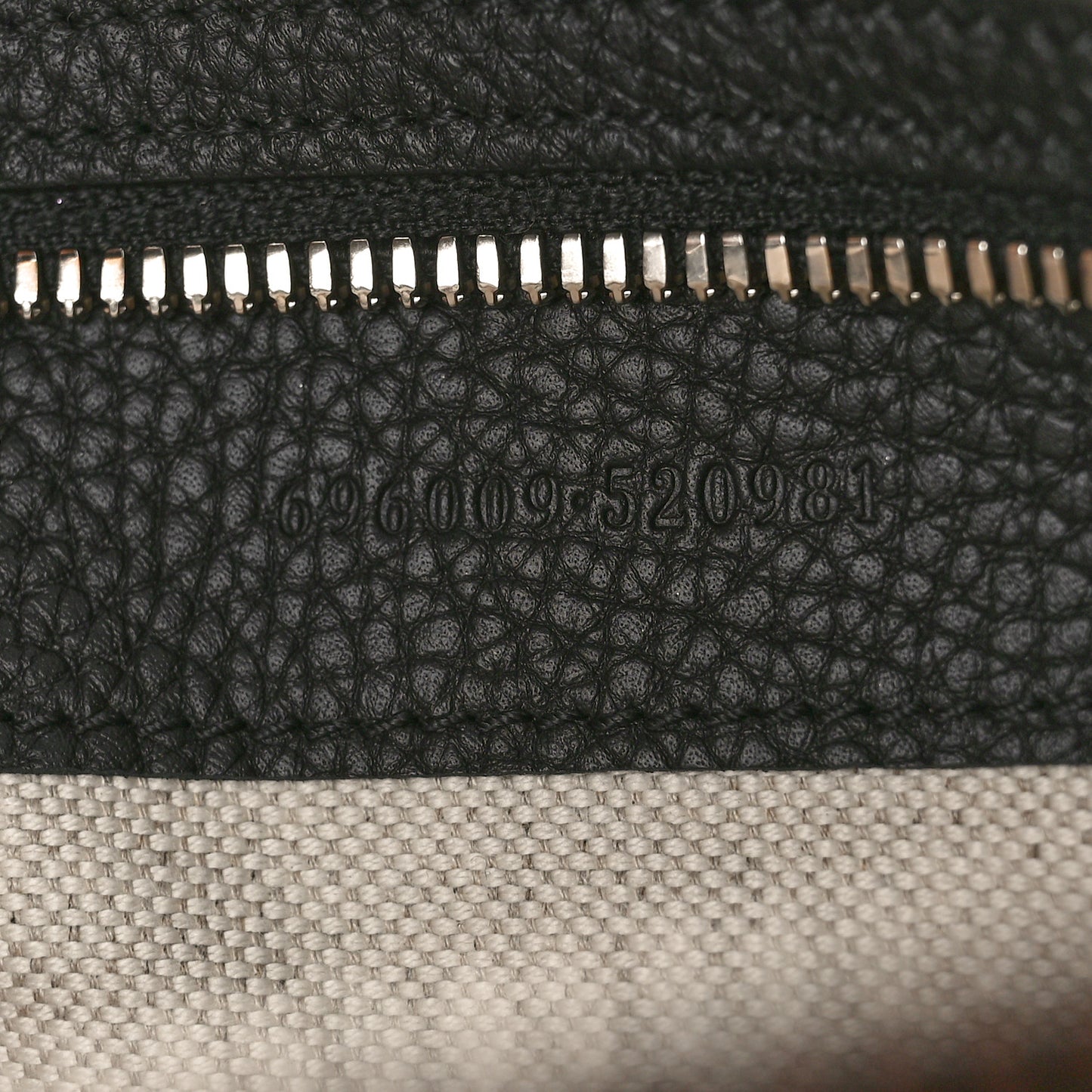 Piuma Calfskin Jumbo GG Embossed Medium Wristlet Messenger Bag Black