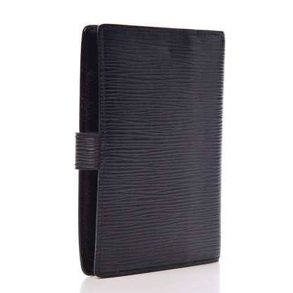 Louis Vuitton Epi Small Ring Agenda Cover Black 3 of 6