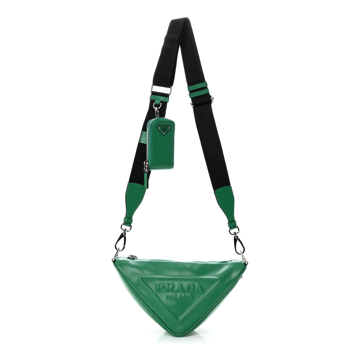 Prada Grace Lux Triangle Shoulder Bag Mango 1 of 12