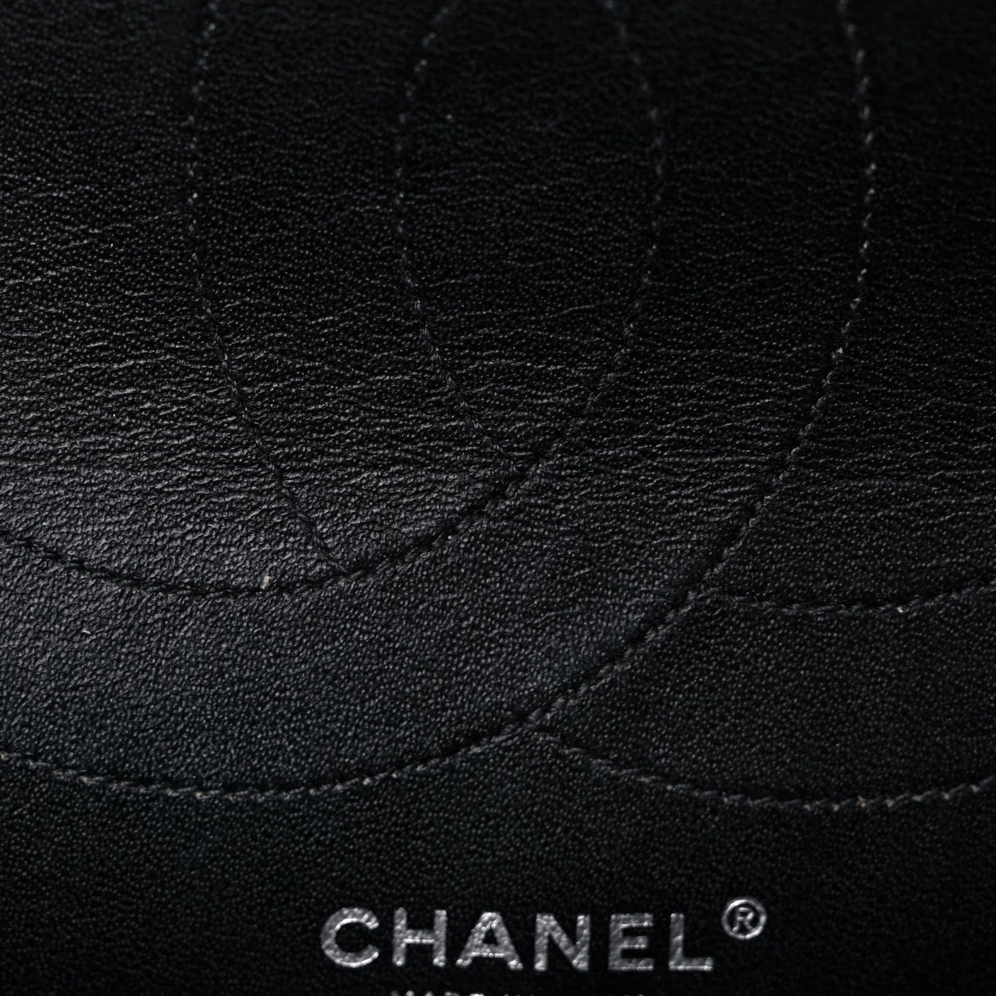 Glazed Aged Calfskin Quilted 2.55 Reissue 227 Flap Black