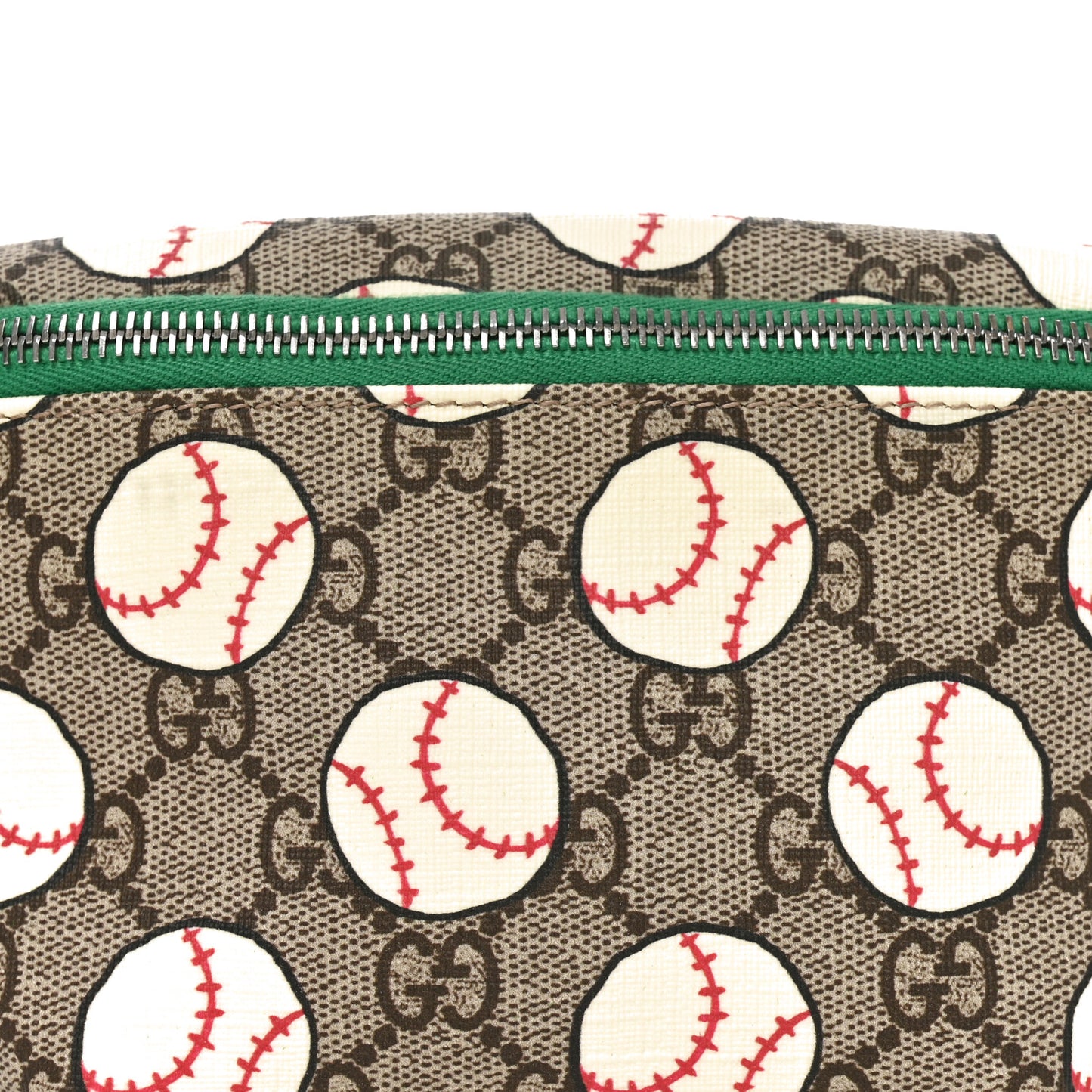 GG Supreme Monogram Baseballs Web Childrens Belt Bag