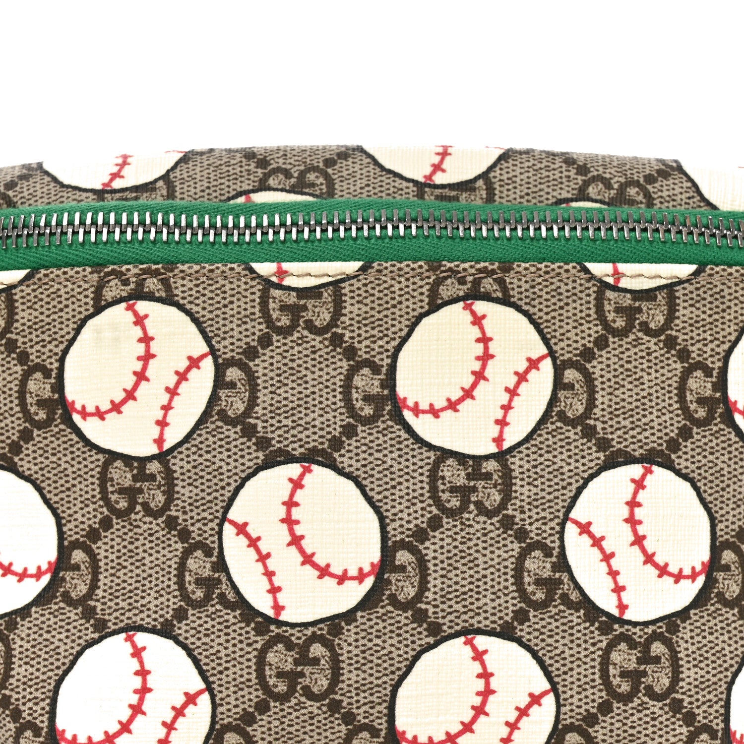 Gucci GG Supreme Monogram Baseballs Web Childrens Belt Bag 7 of 9