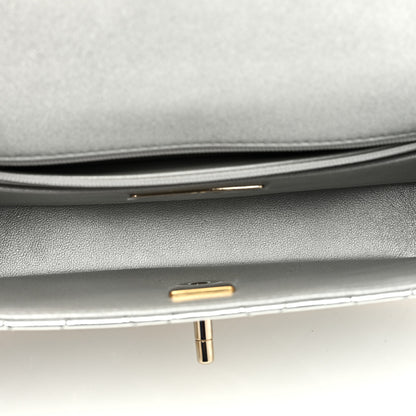 Chanel Mirror Calfskin Metallic Calfskin Medium Hollywood Boulevard Flap With Star Coin Purse Silvery 6 of 11