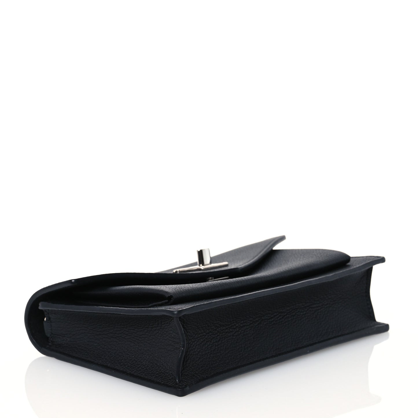Calfskin My Lockme Chain Pochette Black