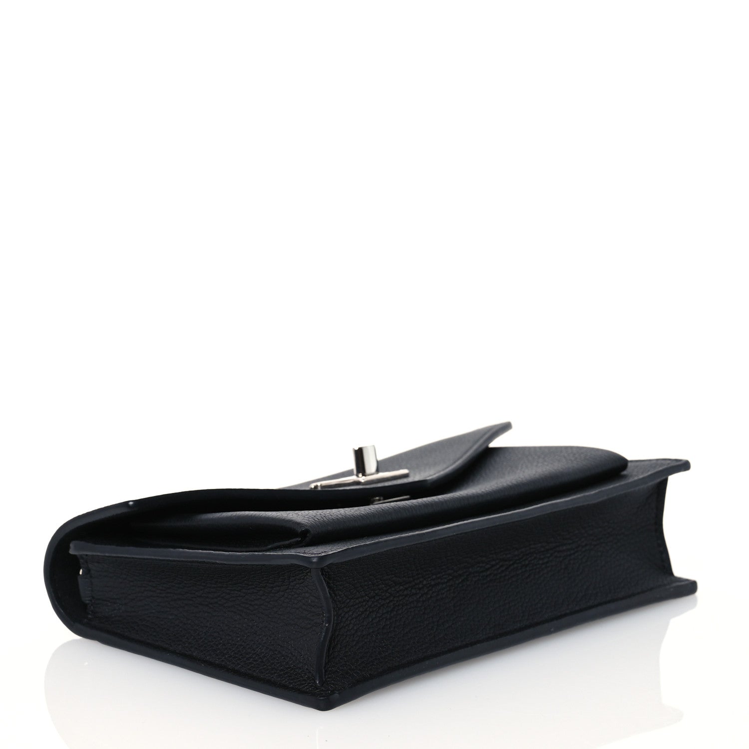 Louis Vuitton Calfskin My Lockme Chain Pochette Black 4 of 14