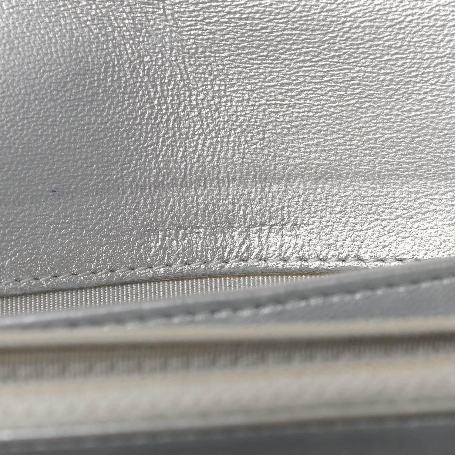 Chanel Metallic Lambskin Quilted Long Flap Wallet Silver 7 of 20