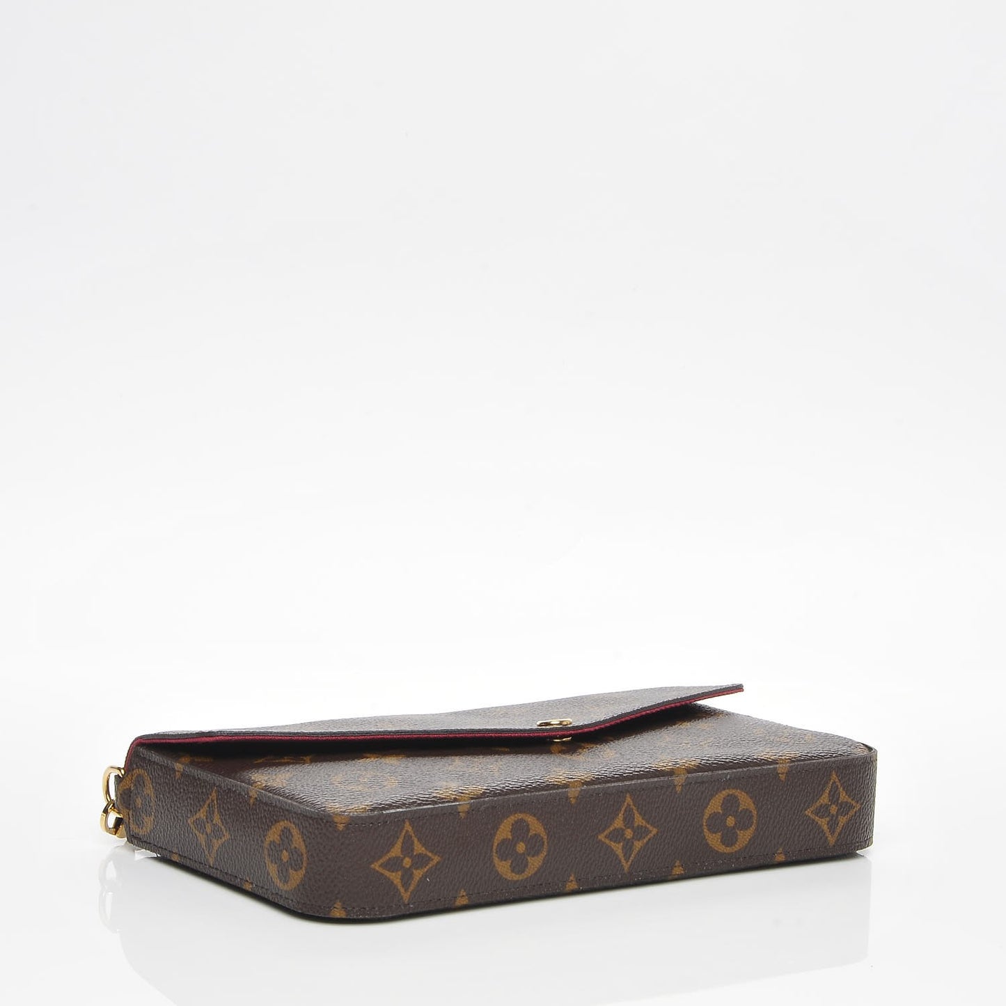 Monogram Pochette Felicie Chain Wallet Fuchsia