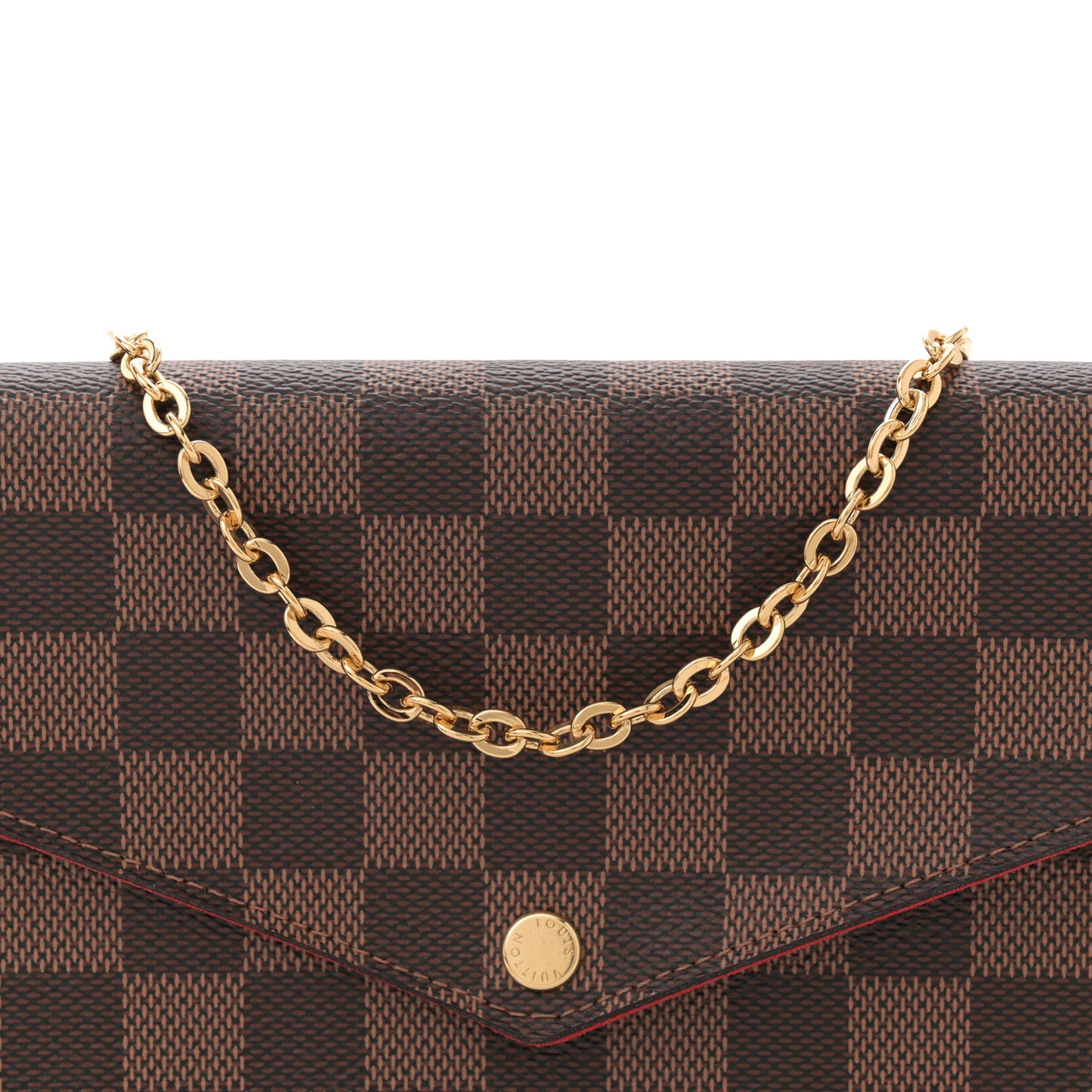 Damier Ebene Pochette Felicie Chain Wallet