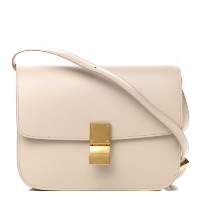 Celine Box Calfskin Medium Classic Box Flap Bag Powder 1 of 14