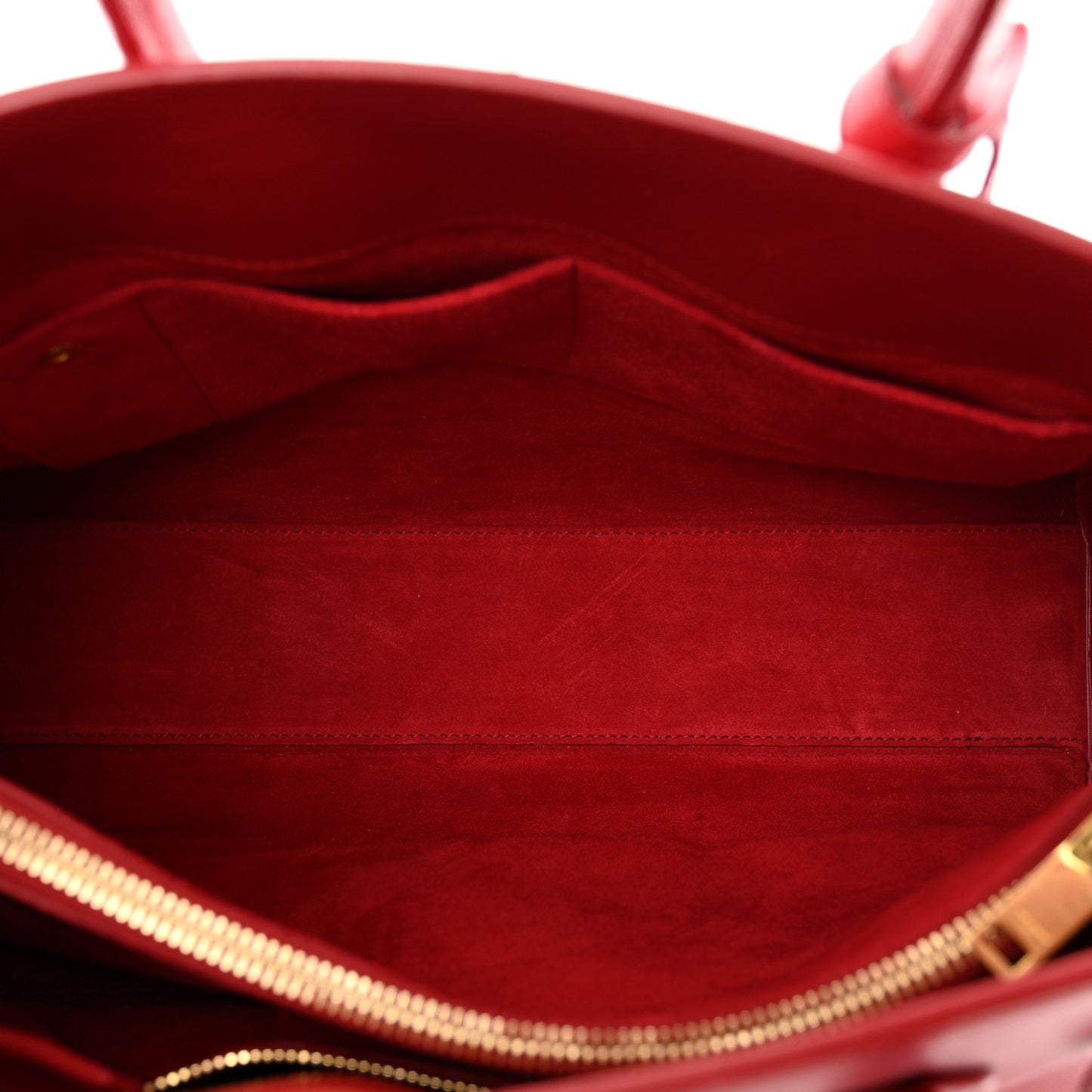 Calfskin Small Sac De Jour Lipstick Red