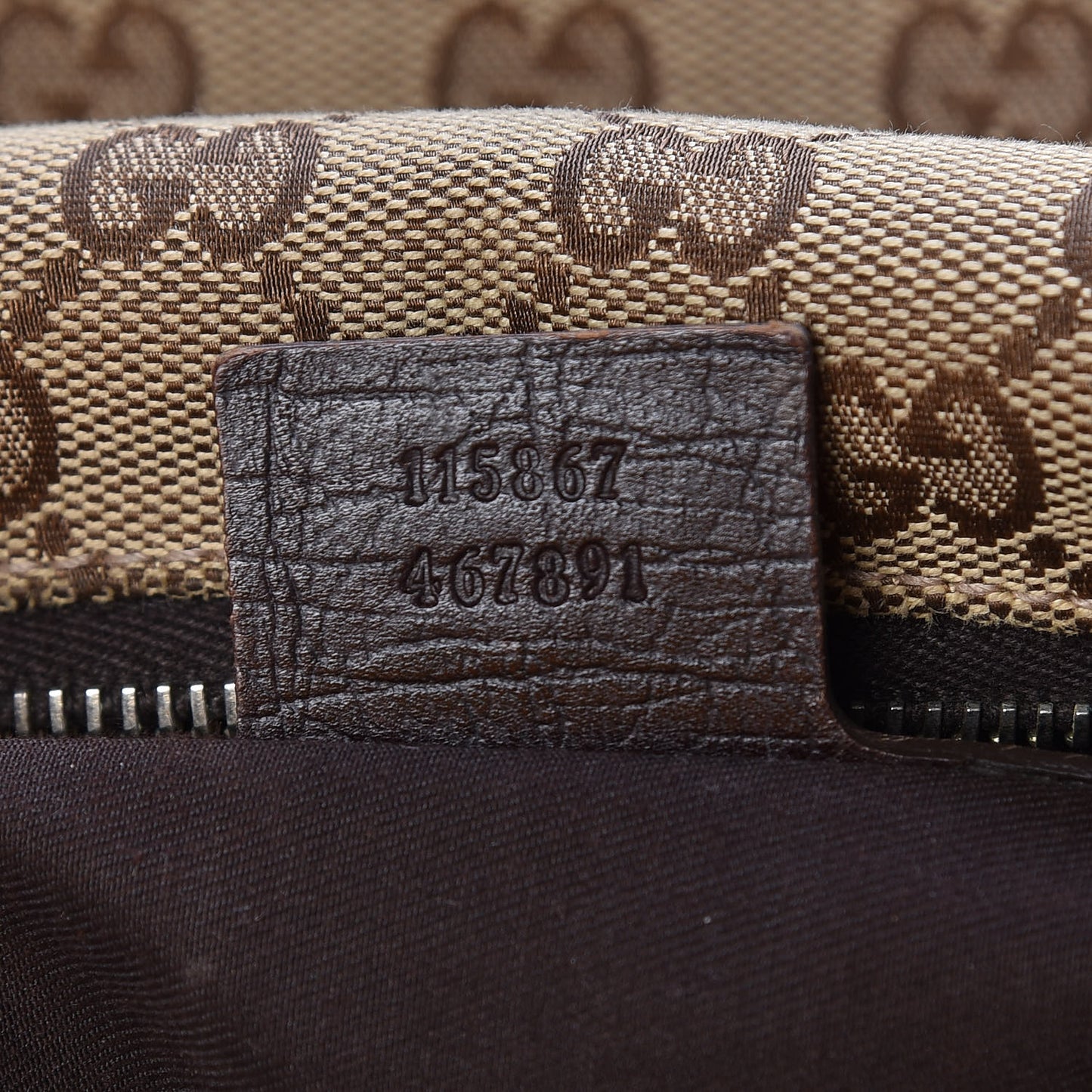 Monogram Medium Horsebit Chain Hobo Dark Brown