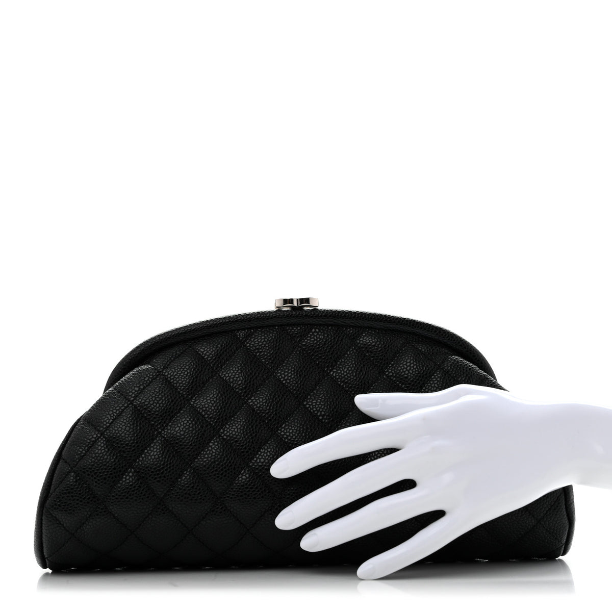 Chanel Caviar Quilted Timeless Clutch Black 2 of 8