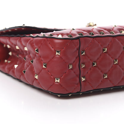 Valentino Garavani Nappa Medium Rockstud Spike Shoulder Bag Rosso Valentino 10 of 12