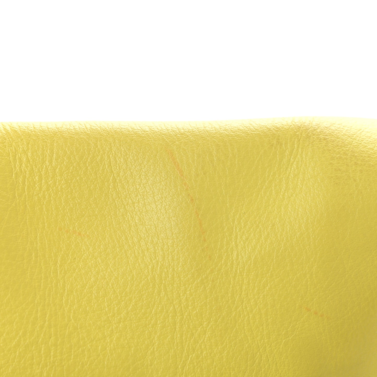 Calfskin Papier Sight Clutch Jaune Poussin
