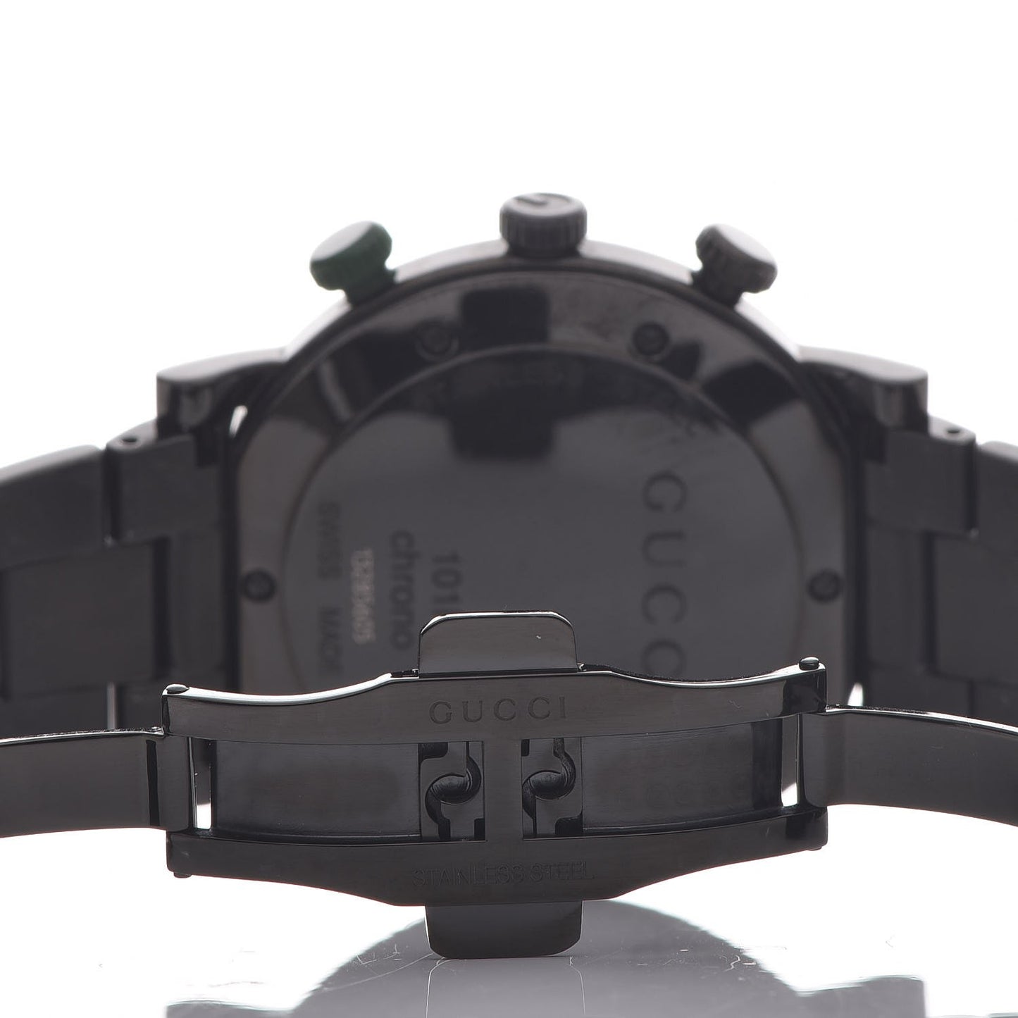 PVD Stainless Steel 44mm 101M G-Chrono Quartz Watch Black