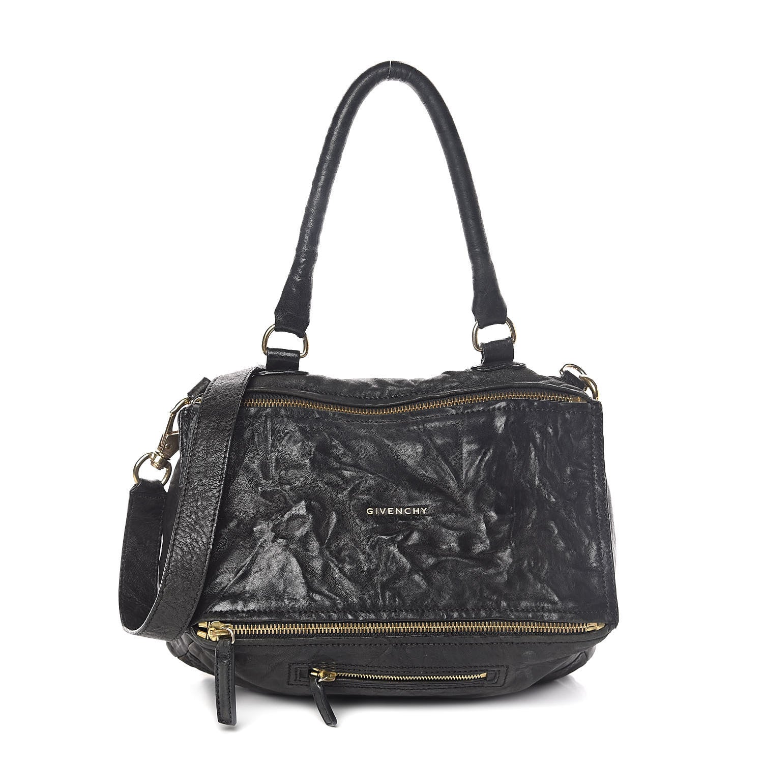 Givenchy Tumbled Sheepskin Medium Pandora Bag Black 1 of 9