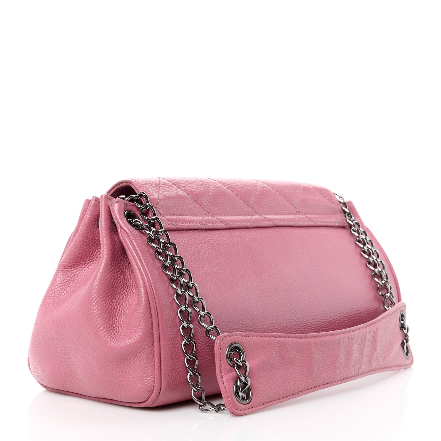 Chanel Glazed Calfskin Quilted Lucky Charms East West Accordion Flap Pink 3 of 14