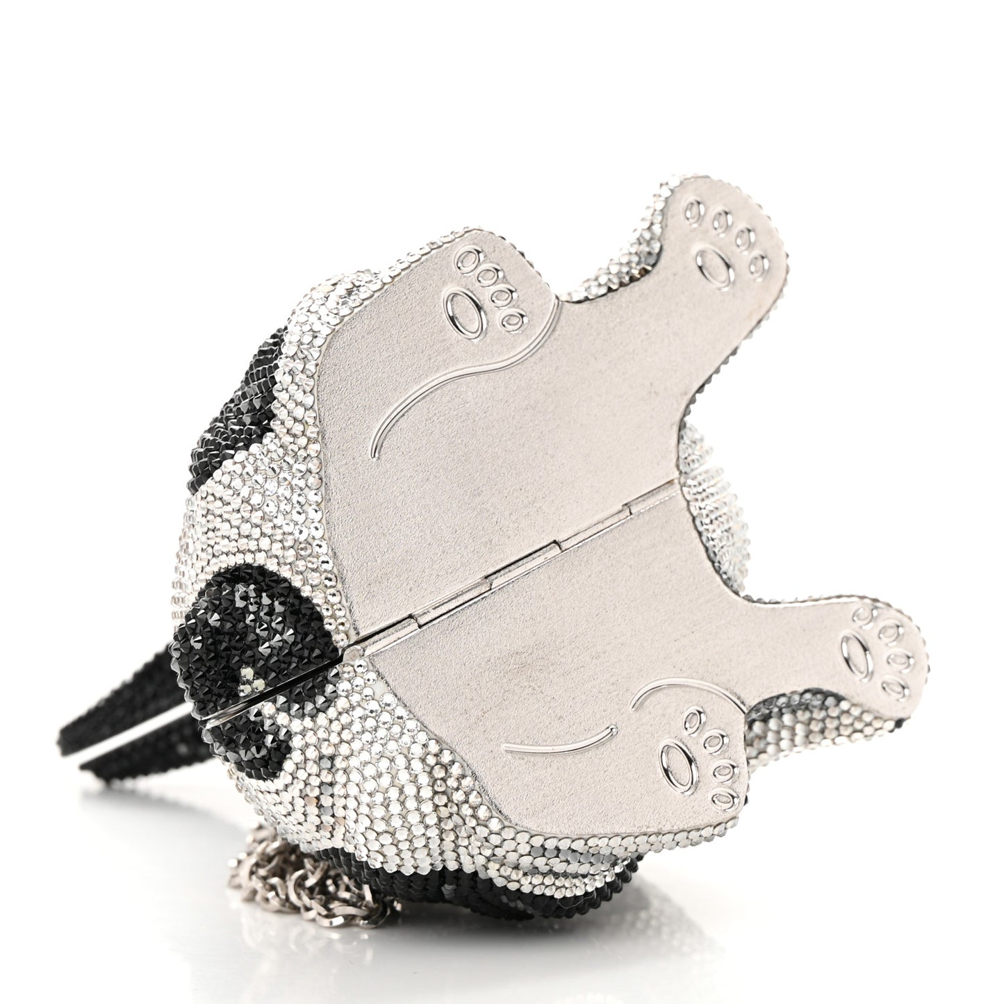 Crystal French Bulldog Fred Minaudiere Clutch