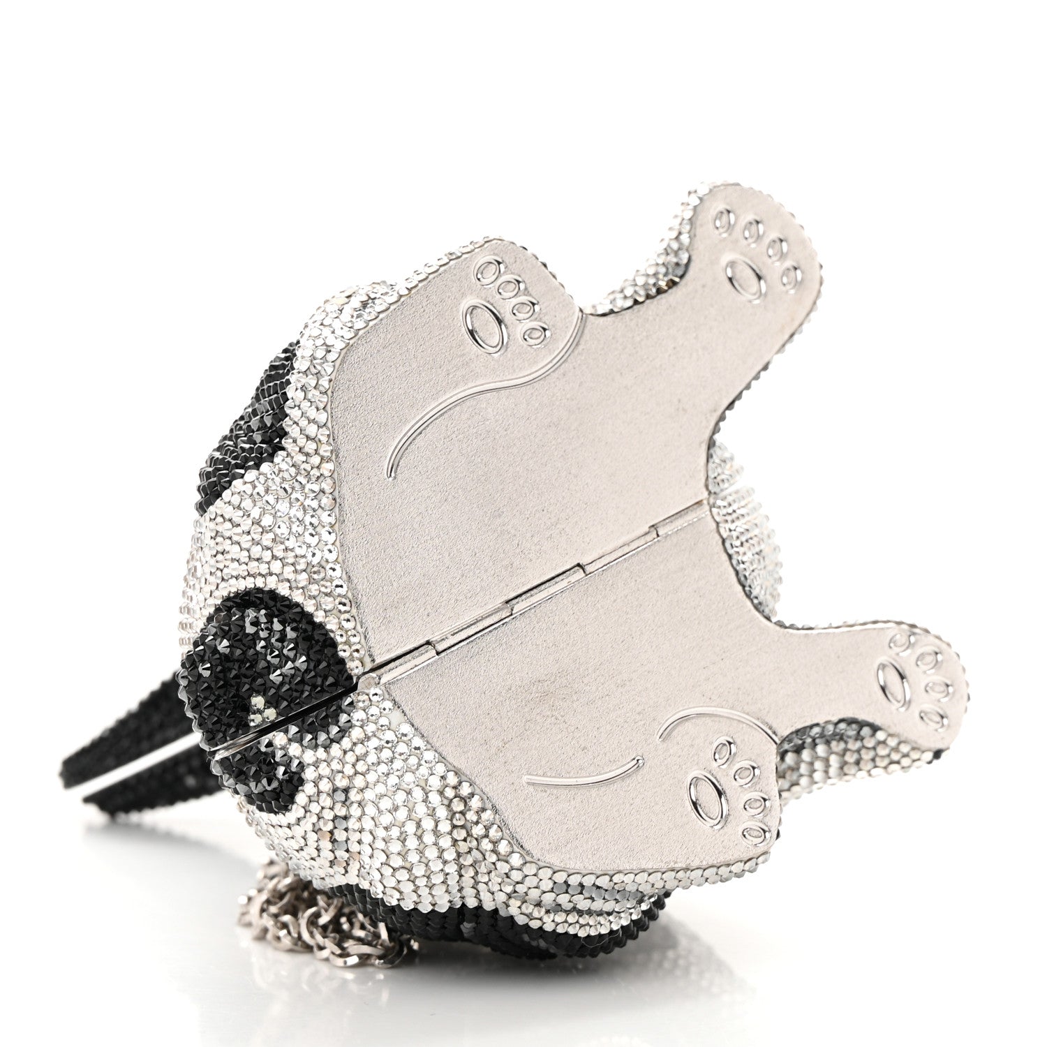 Judith Leiber Crystal French Bulldog Fred Minaudiere Clutch 4 of 14