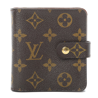 Louis Vuitton Monogram Compact Zippe Zipped Wallet 1 of 11