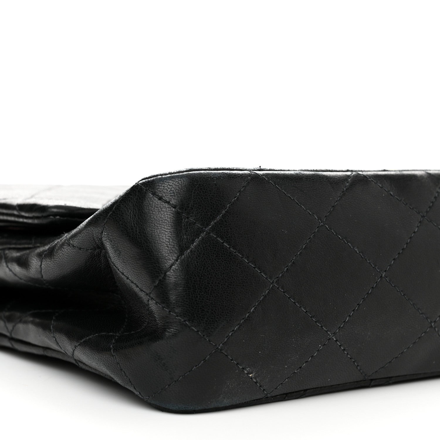 Chanel Lambskin Quilted Medium Double Flap Black 10 of 20