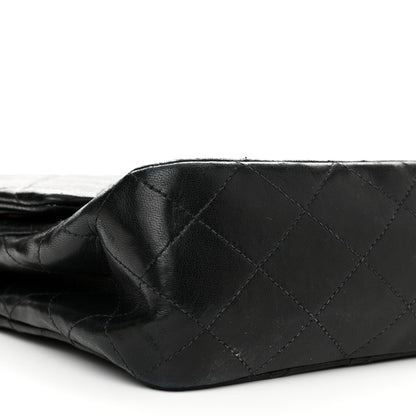 Chanel Lambskin Quilted Medium Double Flap Black 10 of 20
