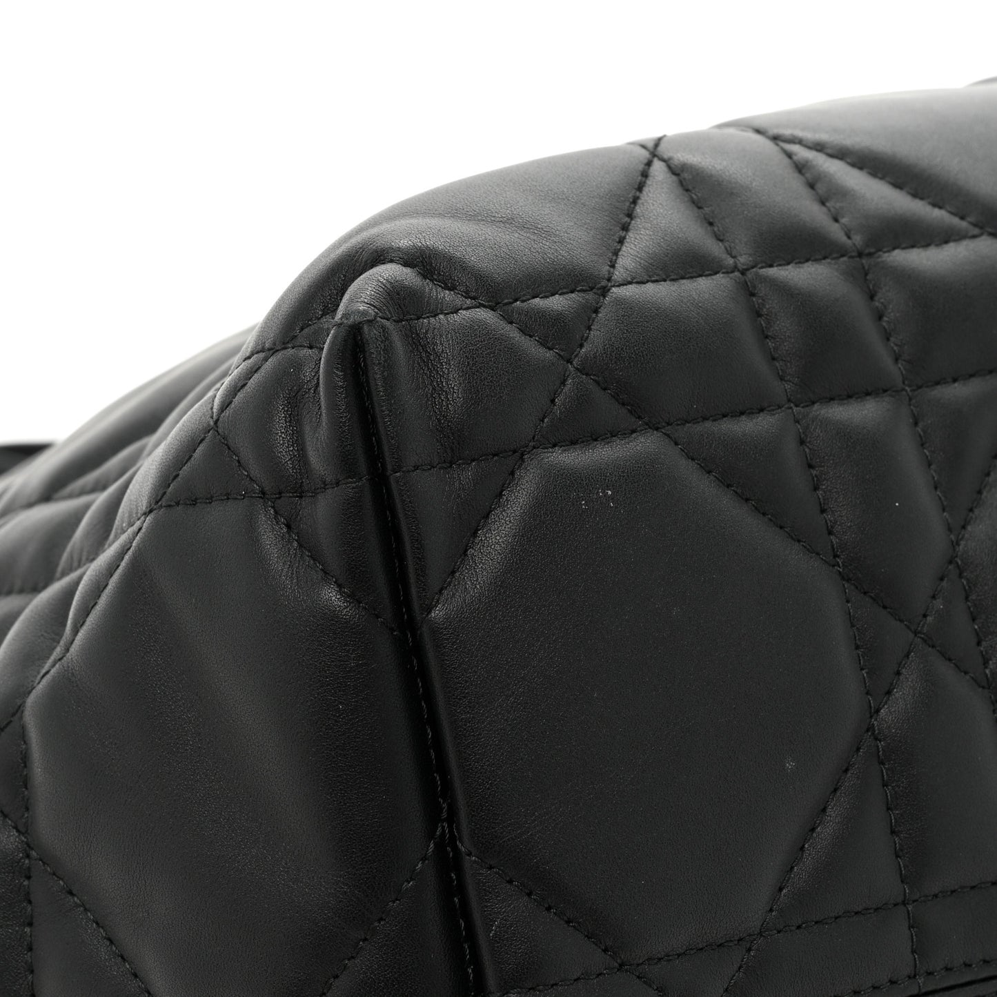 Calfskin Macrocannage Large Toujours Black