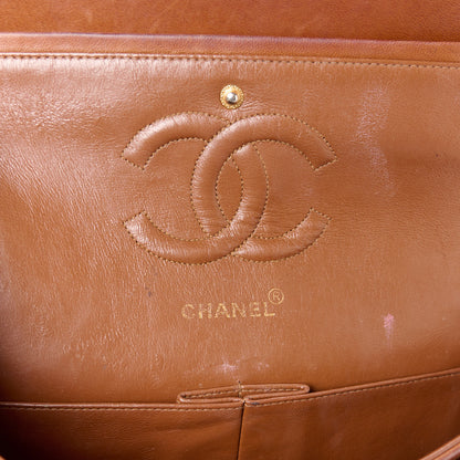 Chanel Lambskin Quilted Medium Double Flap Brown 6 of 20